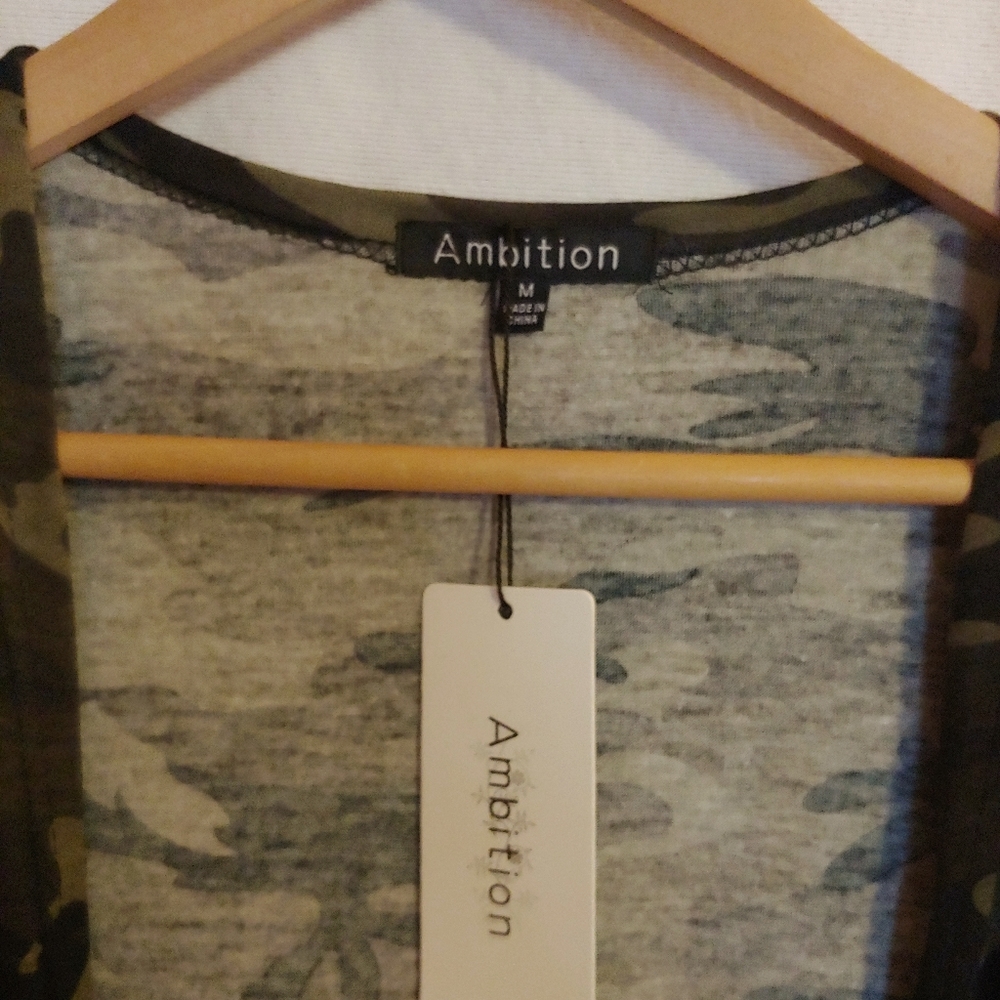 Ankle length camouflage duster